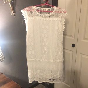 White lace dress